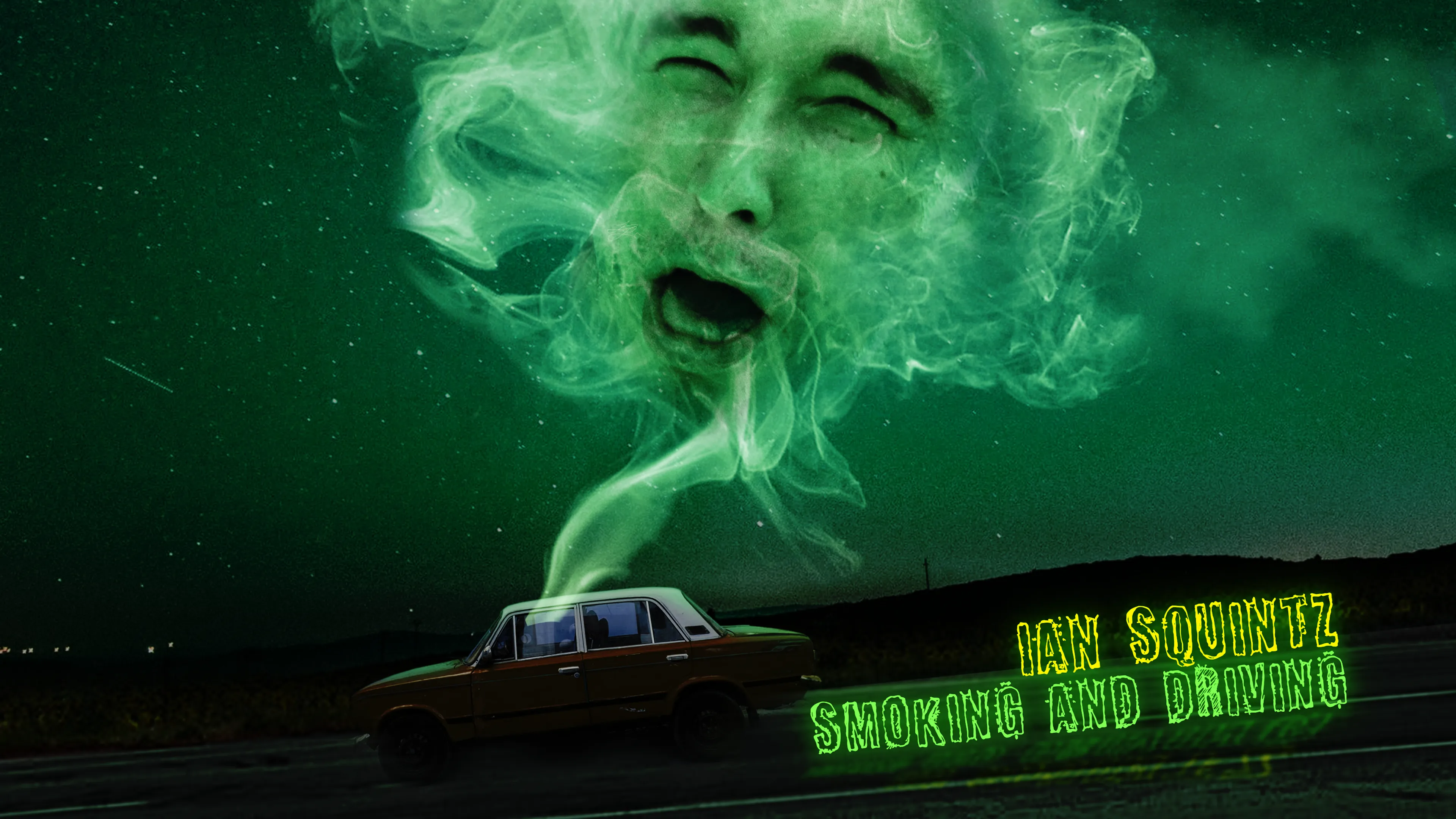 Ian Squintz: Smoking and Driving poster